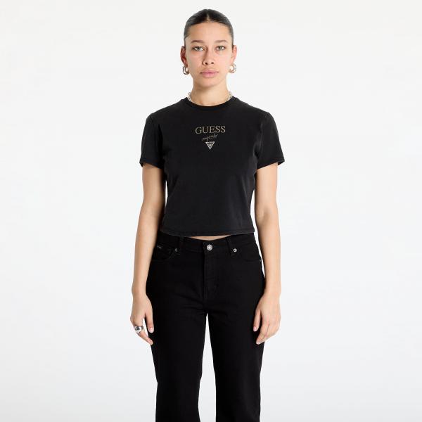 Tričko Guess Originals Vintage Baker Baby Tee Jet Black Multi L