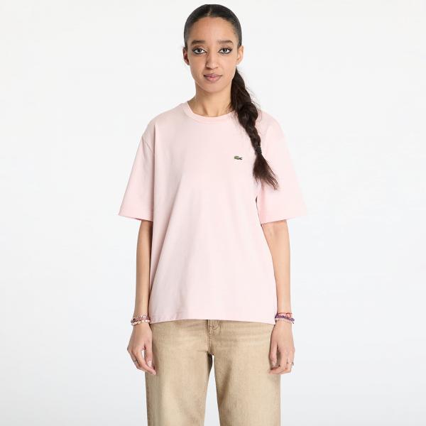 Tričko LACOSTE Soft Cotton T-shirt Rose Pale XS