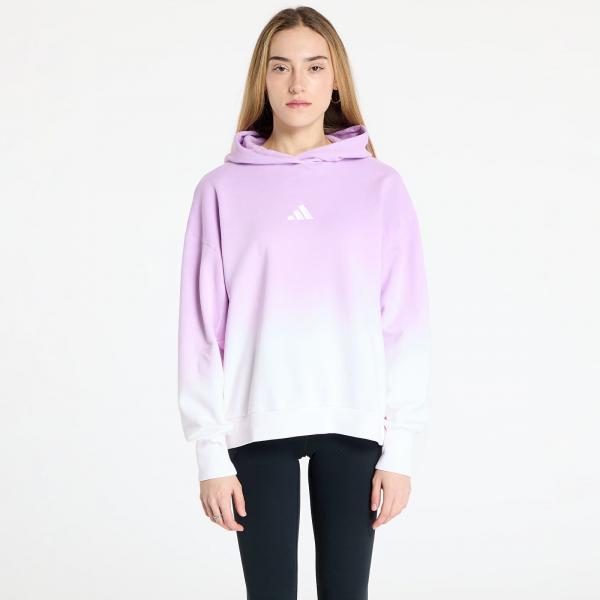 Mikina adidas All Szn Loose Dip Dye Hoodie White/ Bliss Lilac XS