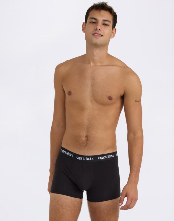 Organic Basics Core Trunks 3-Pack Black / White XL