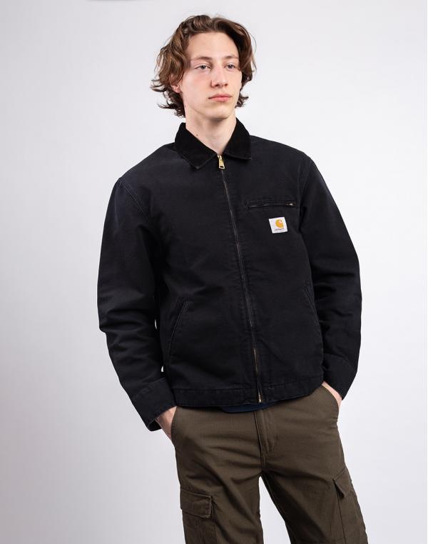 Carhartt WIP Detroit Jacket Black/Black stone canvas L