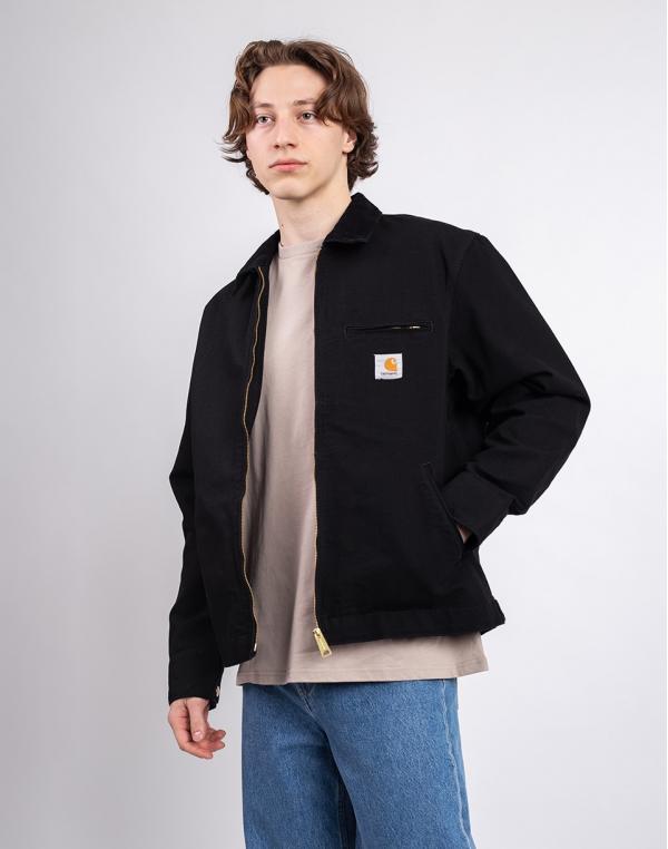 Carhartt WIP Detroit Jacket (Summer) Black/Black rinsed XS