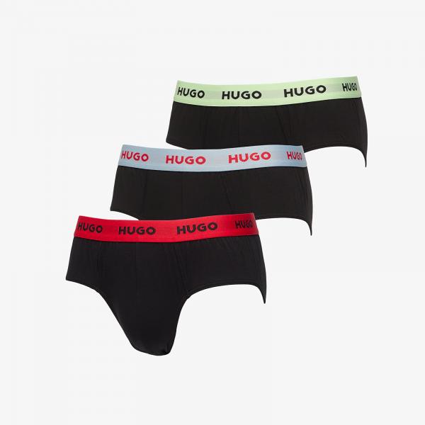 Boxerky Hugo Boss Cotton Stretch Hipbrief 3-Pack Multicolor S