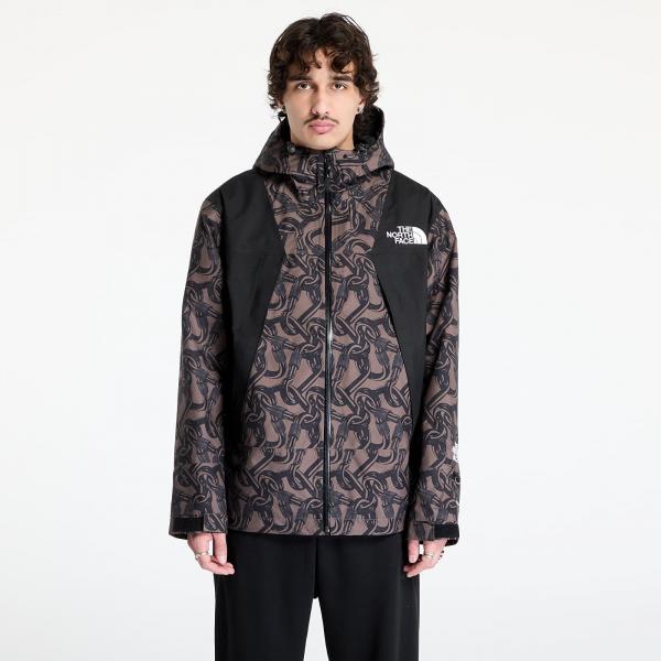 Větrovka The North Face Nse Shell Jacket UNISEX Print Smokey Brown Carabiner M