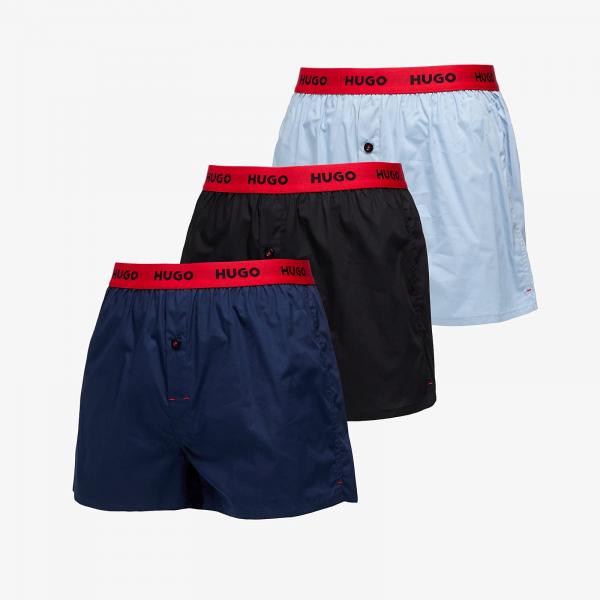 Boxerky Hugo Boss Woven Boxer 3-Pack Multicolor M