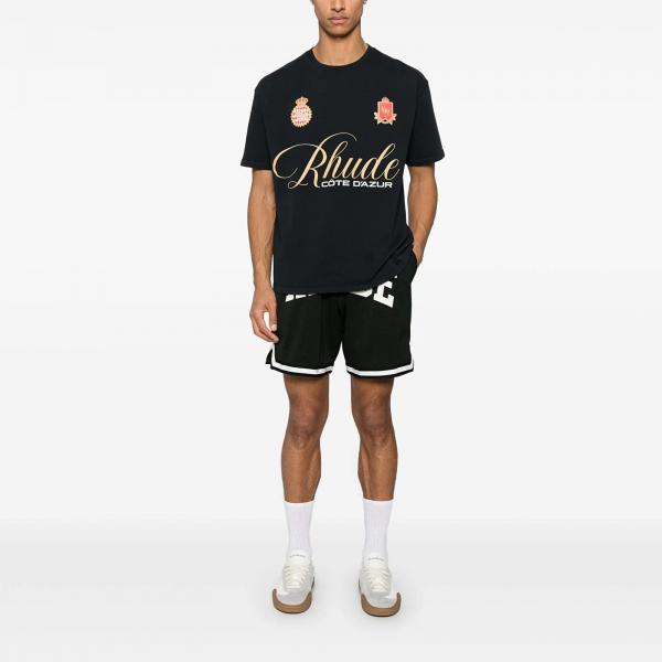 Tričko Rhude Script Crest Tee Vintage Black S