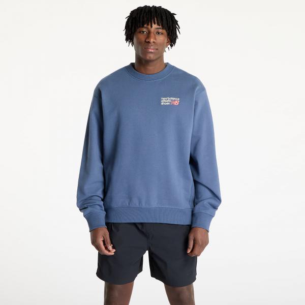 Mikina New Balance Athletics Premium Logo Crew Sweatshirt Vintaing M