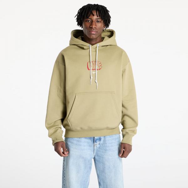 Mikina Nike Solo Swoosh Men's Fleece Hoodie Neutral Olive/ Sail XS
