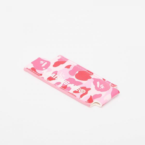 A BATHING APE Abc Camo Lighter Case Pink Universal