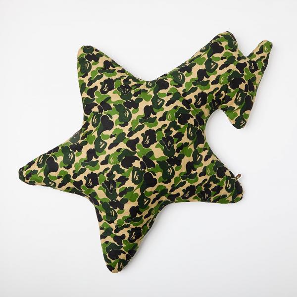A BATHING APE Abc Camo Sta Big Cushion Green Universal