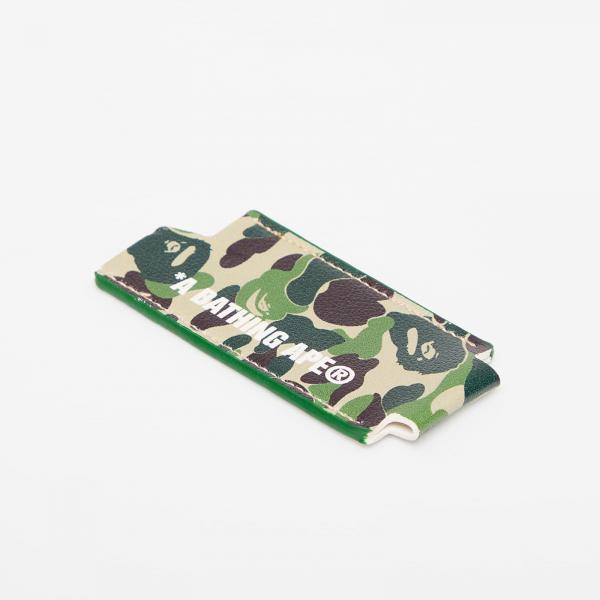 A BATHING APE Abc Camo Lighter Case Green Universal