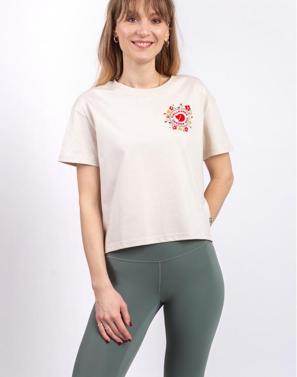 Tričko Fjällräven Fjällblomster Logo T-shirt W 113 Chalk white