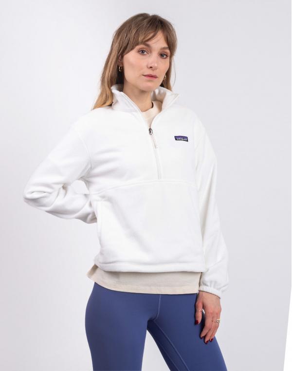 Patagonia W's Micro D 1/2 Zip Fleece P/O Birch White S