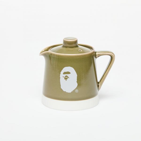 A BATHING APE Logo Porcelain Tea Pot M Green Universal