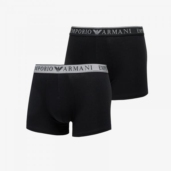 Boxerky EA7 Emporio Armani 2-Pack Trunk Black/ Black M