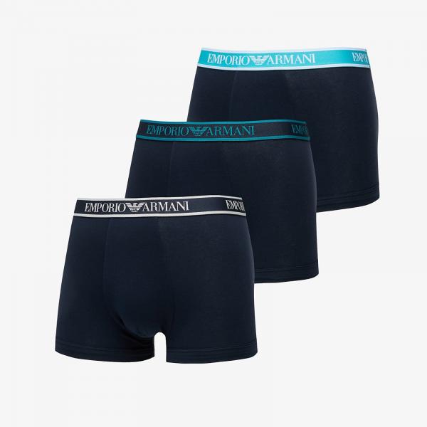 Boxerky EA7 Emporio Armani 3-Pack Trunk Blue M