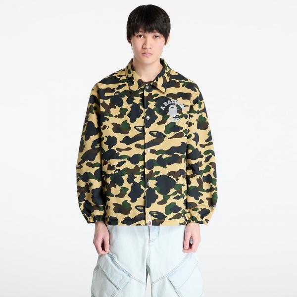 Větrovka A BATHING APE Gore-Tex Wind Stopper 1St Camo Relaxed Coach Jacket M Yellow XXL