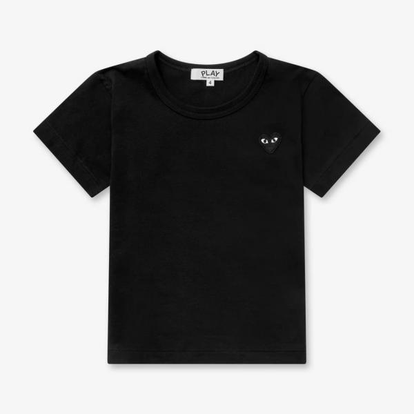 Comme des Garçons PLAY Kids Black Emblem Knit T-Shirt Black 4