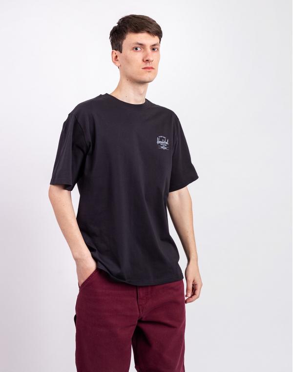 Tričko Herschel Supply Basic Tee Men's Black/White