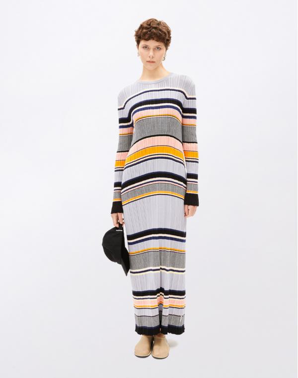 Armedangels Kaamila Stripes 3118 misty morning-deep rosalilly XS