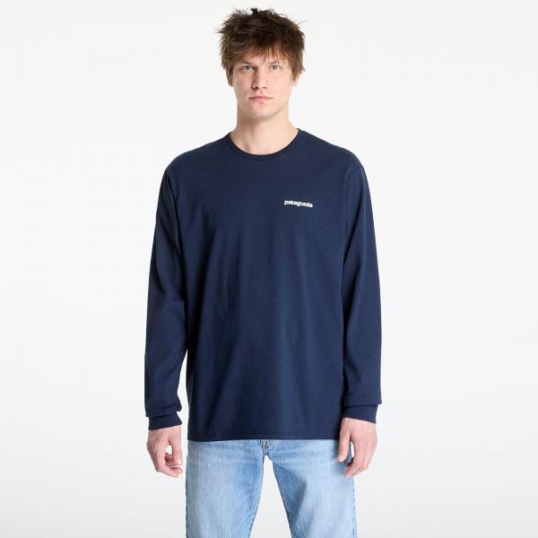 Tričko Patagonia Men's Long-Sleeved P-6 Logo Responsibili-Tee® New Navy M