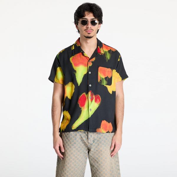 Košile OBEY Kinney Woven Shirt Black Multi M