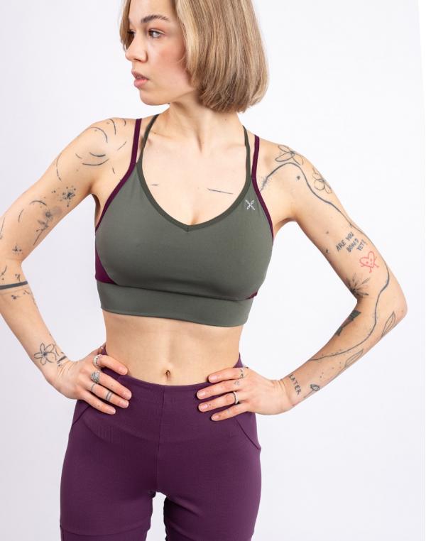 Montura Crimp Cross Bra Woman 4914 VERDE SALVIA/VINACCIA L