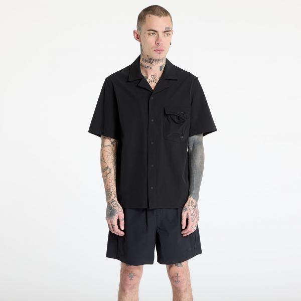 Košile Oakley Cuban Collar Shortsleeve Shirt Blackout M