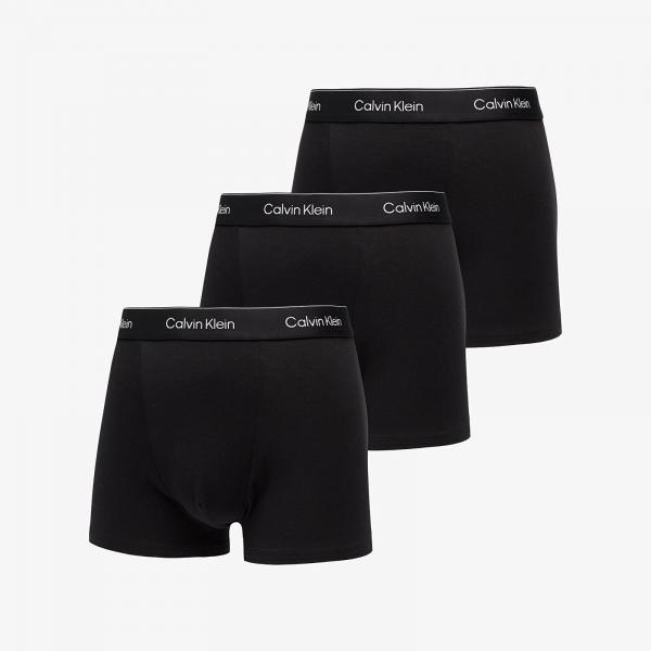 Boxerky Calvin Klein Relaxed Fit Trunk 3-Pack Black M
