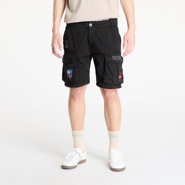 Šortky Alpha Industries Flying Tigers Shorts Black L/XL