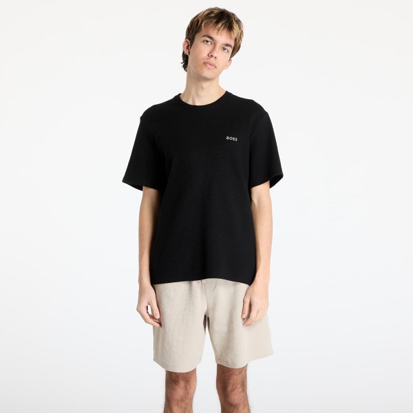 Tričko Hugo Boss Men's Waffle T-Shirt Black S