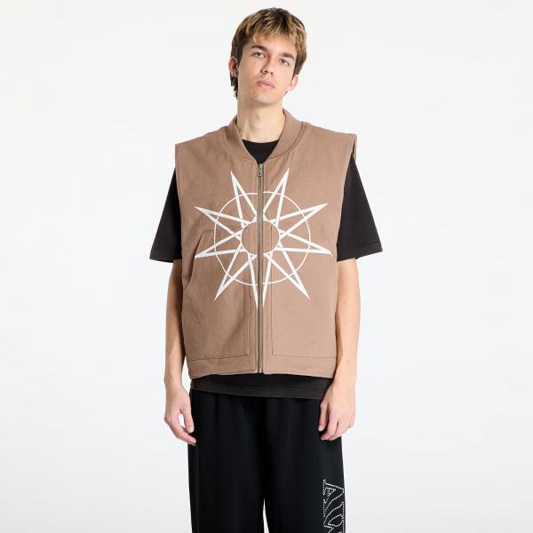 Vesta PLEASURES x Slipknot Goat Padded Vest Beige M