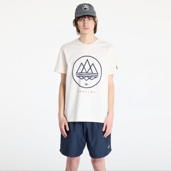 Tričko adidas Mod Spezial Tee Beige/ Chalk White/ Wild Pine S