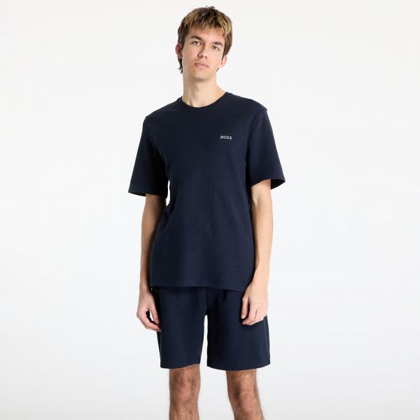 Tričko Hugo Boss Men's Waffle T-Shirt Blue M