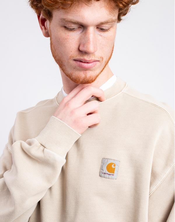 Carhartt WIP Nelson Sweat Fleur De Sel garment dyed L