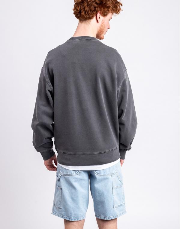 Carhartt WIP Nelson Sweat Graphite garment dyed S