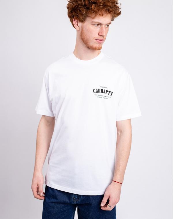 Tričko Carhartt WIP S/S Catalogue C Logo T-Shirt White