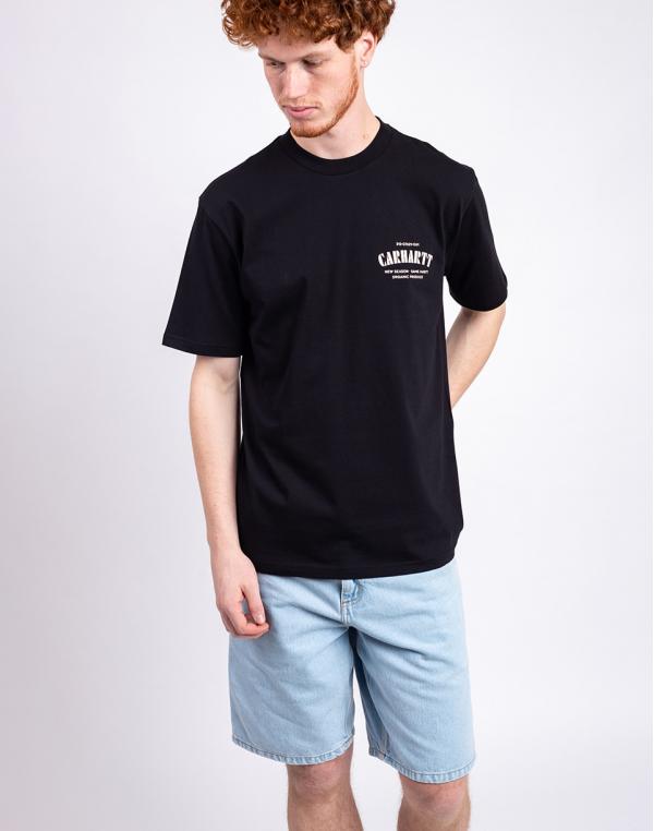 Tričko Carhartt WIP S/S Catalogue C Logo T-Shirt Black