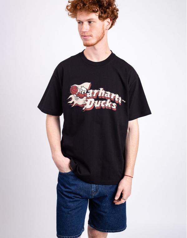 Tričko Carhartt WIP S/S Flaming Ducks T-Shirt Black
