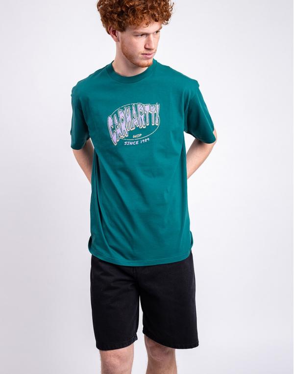 Tričko Carhartt WIP S/S Hot Script T-Shirt Rainforest