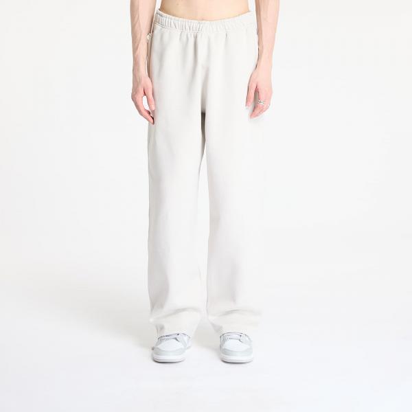 Tepláky Nike Solo Swoosh Men's Open-Hem Fleece Pants Light Bone/ White XL
