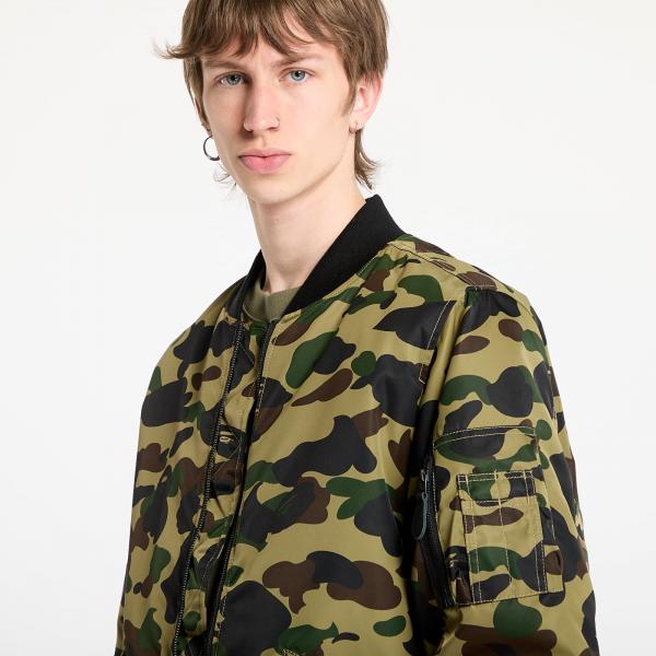 Bunda A BATHING APE 1St Camo Shark Ma-1 Jacket UNISEX Green M