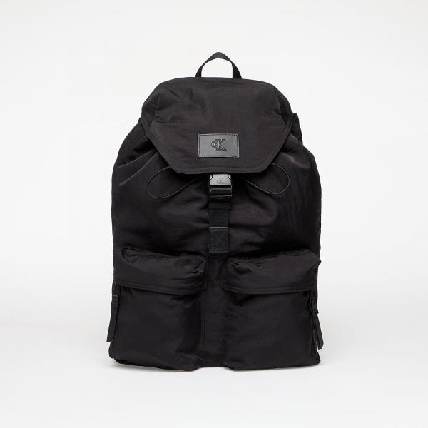 Batoh Calvin Klein Jeans Metro Nylon Flap Bagpack Black Universal
