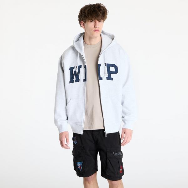 Mikina Carhartt WIP Hooded WIP Sweat Jacket UNISEX Ash Heather Stone Washed M
