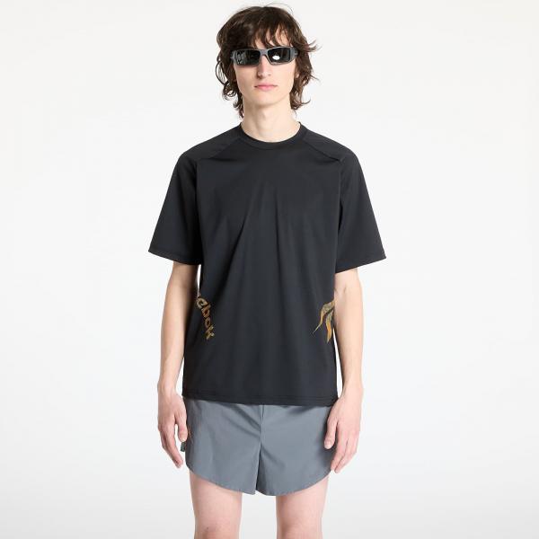 Tričko Reebok Run Tee UNISEX Washed Black/ Grey 3 S