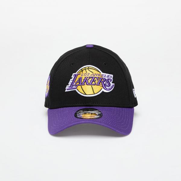 Kšiltovka New Era Los Angeles Lakers 9FORTY NBA Side Patch Adjustable Cap Black/ Trp Universal