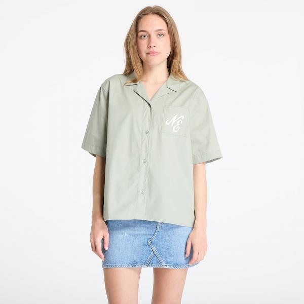 Košile New Era Revere Shirt Green M
