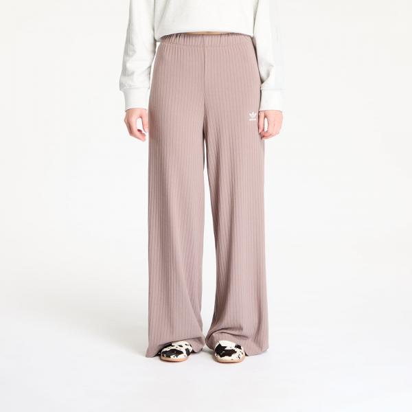 Kalhoty adidas Essentials Wide Rib Pants Trace Brown S