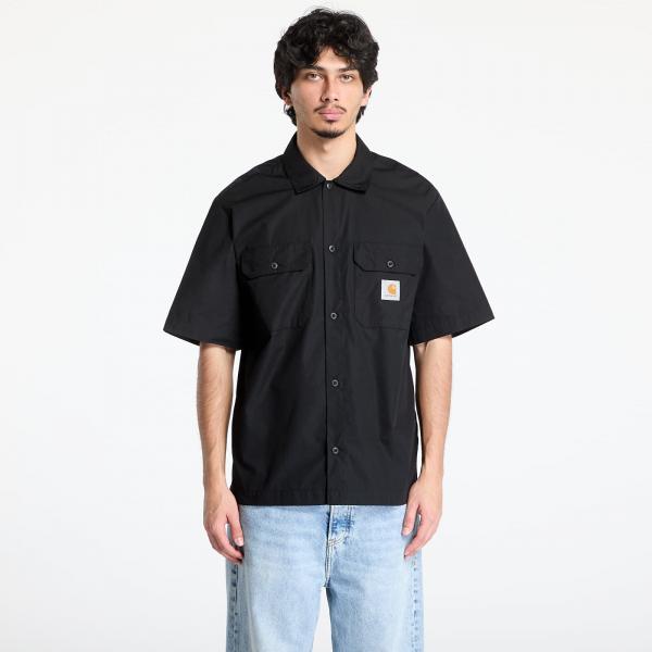 Košile Carhartt WIP Short Sleeve Craft Shirt UNISEX Black S