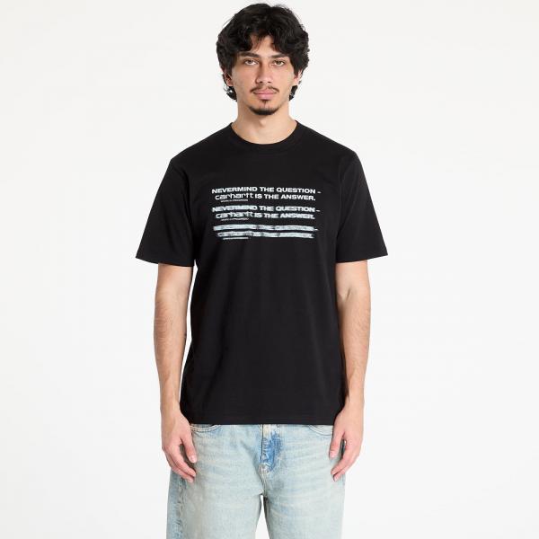 Tričko Carhartt WIP S/S Nevermind T-Shirt UNISEX Black/ White XL